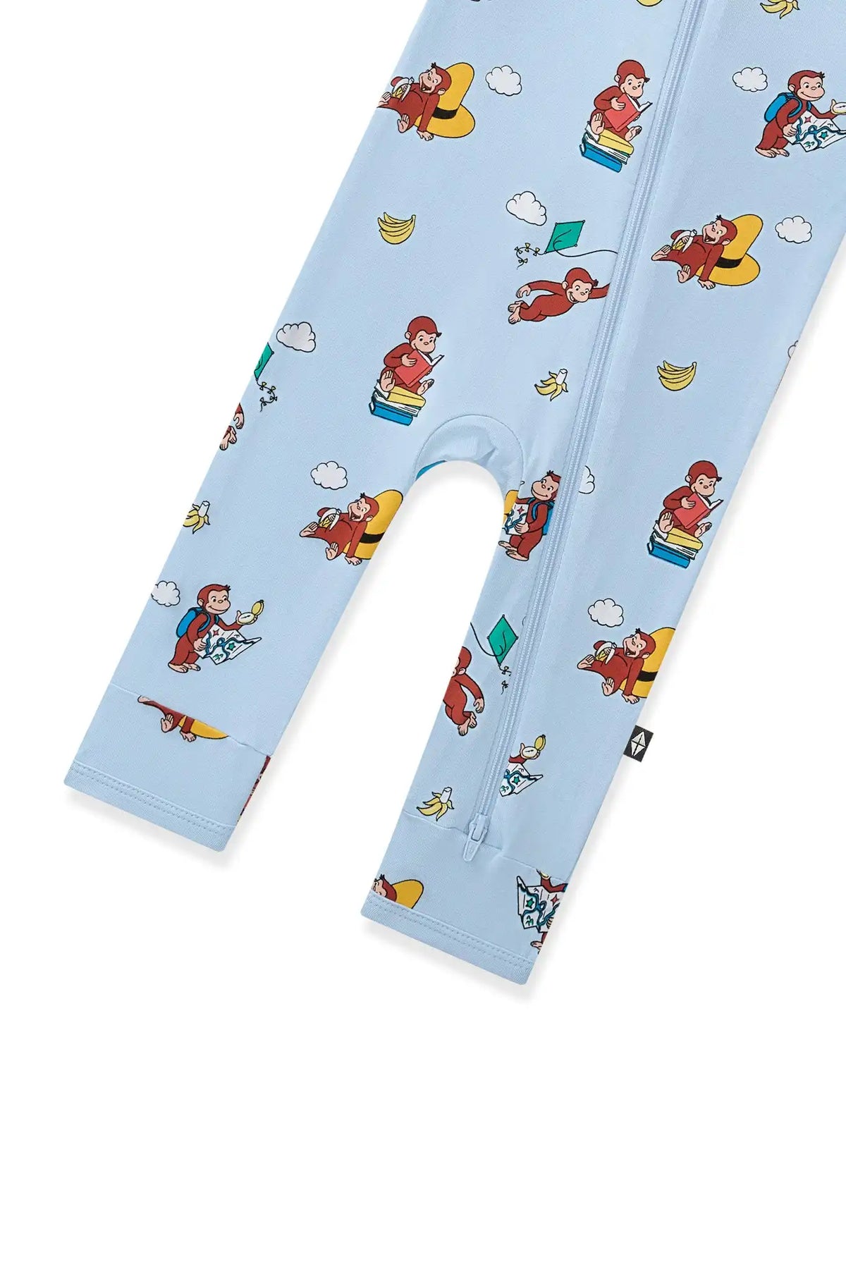 Zippered Romper in Curious George