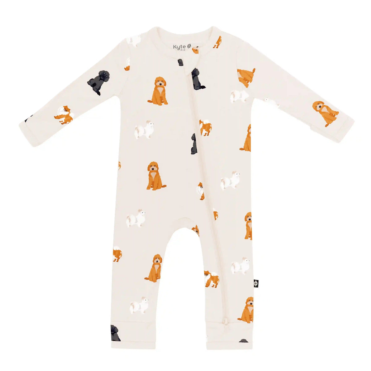 Zippered Romper in Fluffy Dog