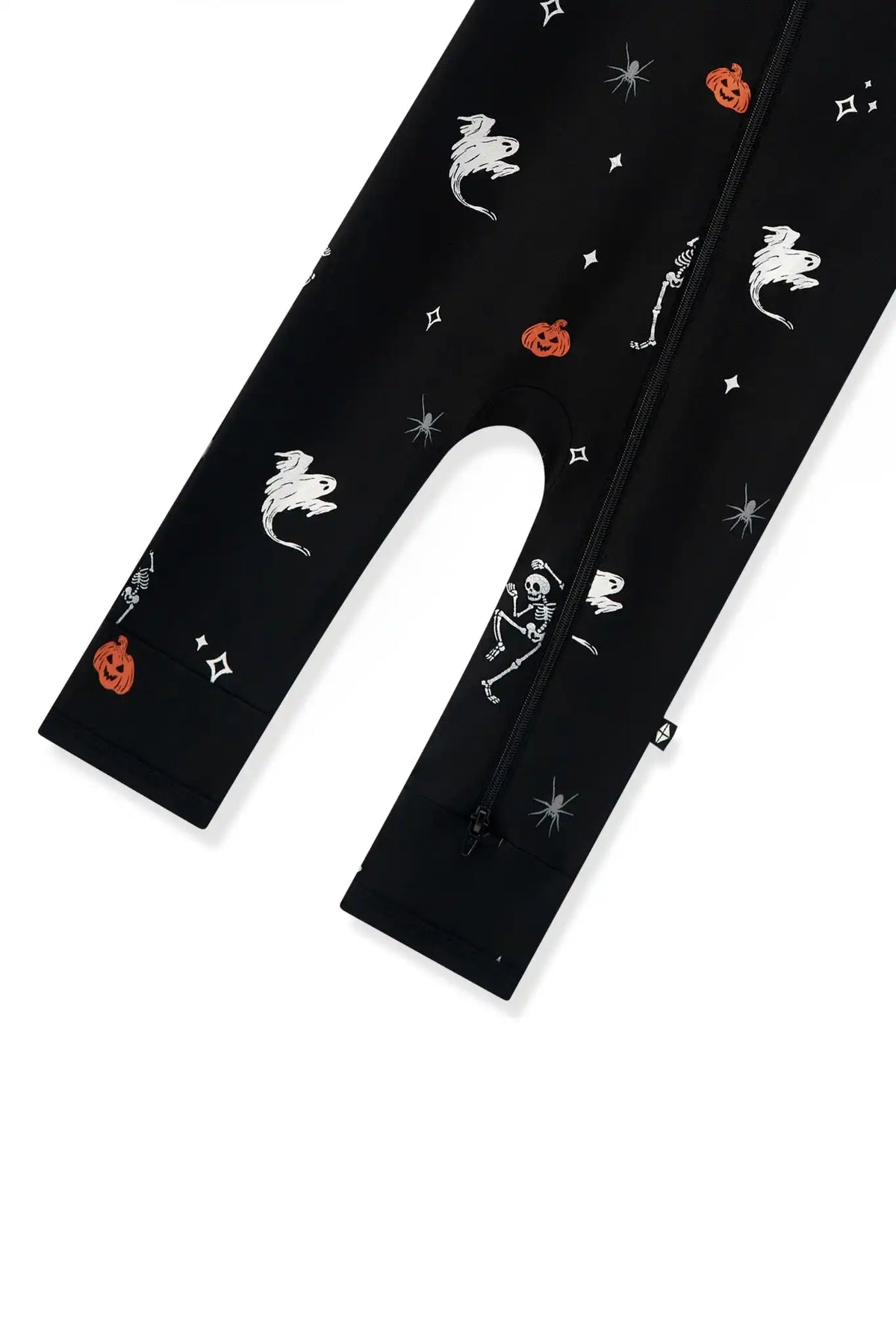 Zippered Romper in Halloween Friends