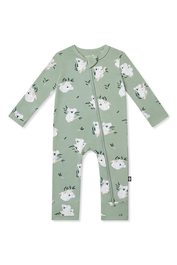 Zippered Romper in Koala
