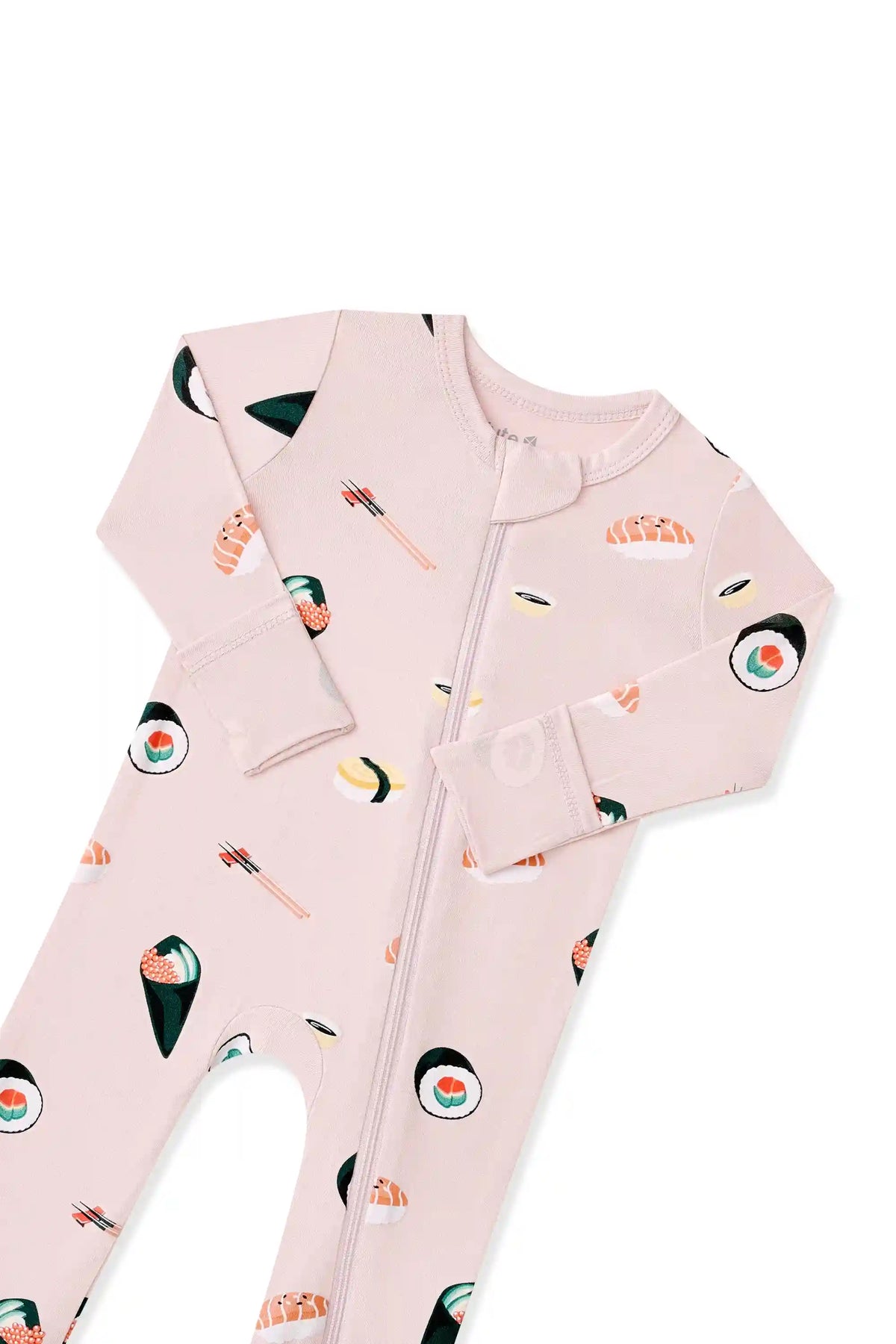 Zippered Romper in Blush Sushi