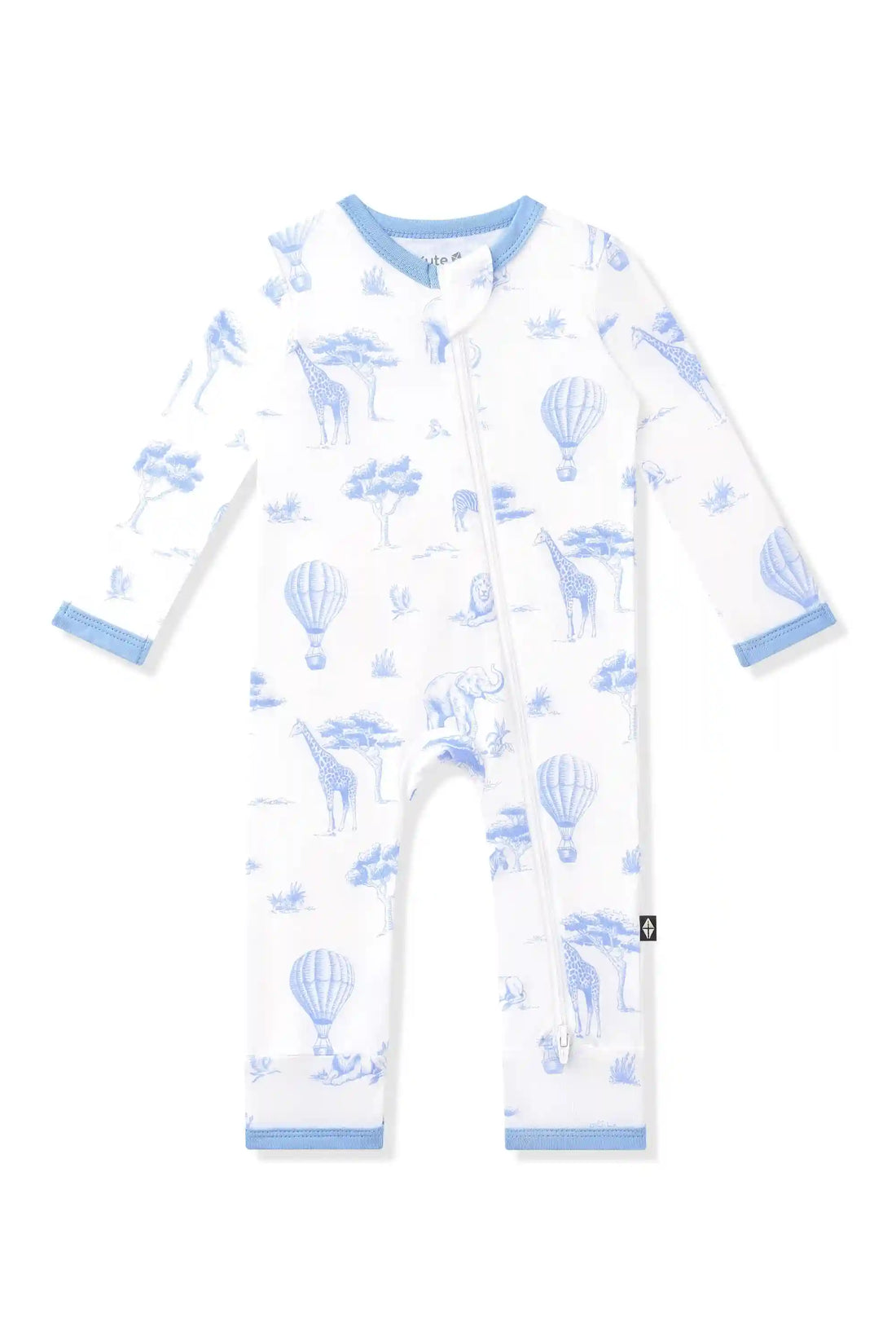 Zippered Romper in Toile Safari