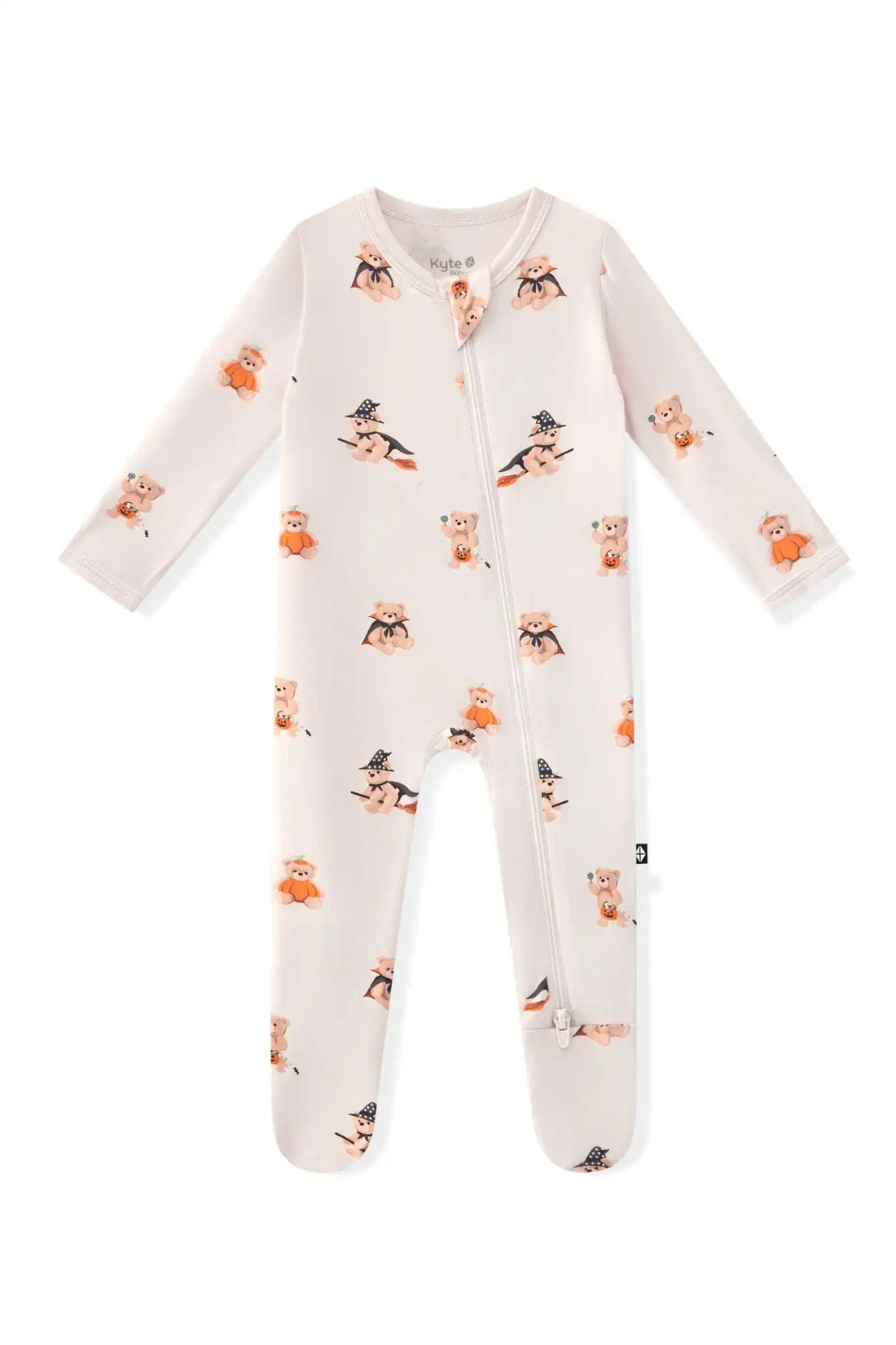 Zippered Footie in Halloween Teddy