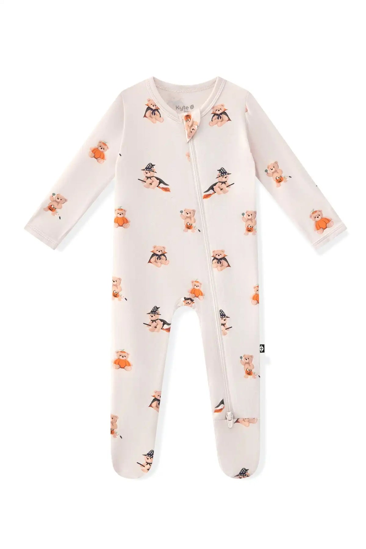 Zippered Footie in Halloween Teddy