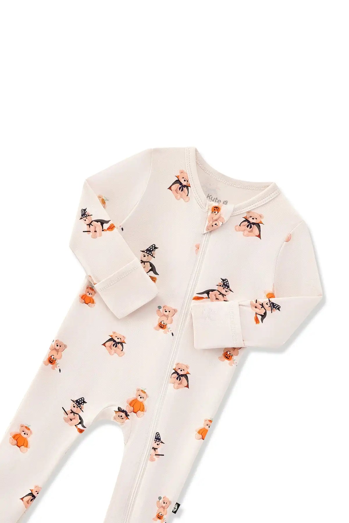 Zippered Footie in Halloween Teddy