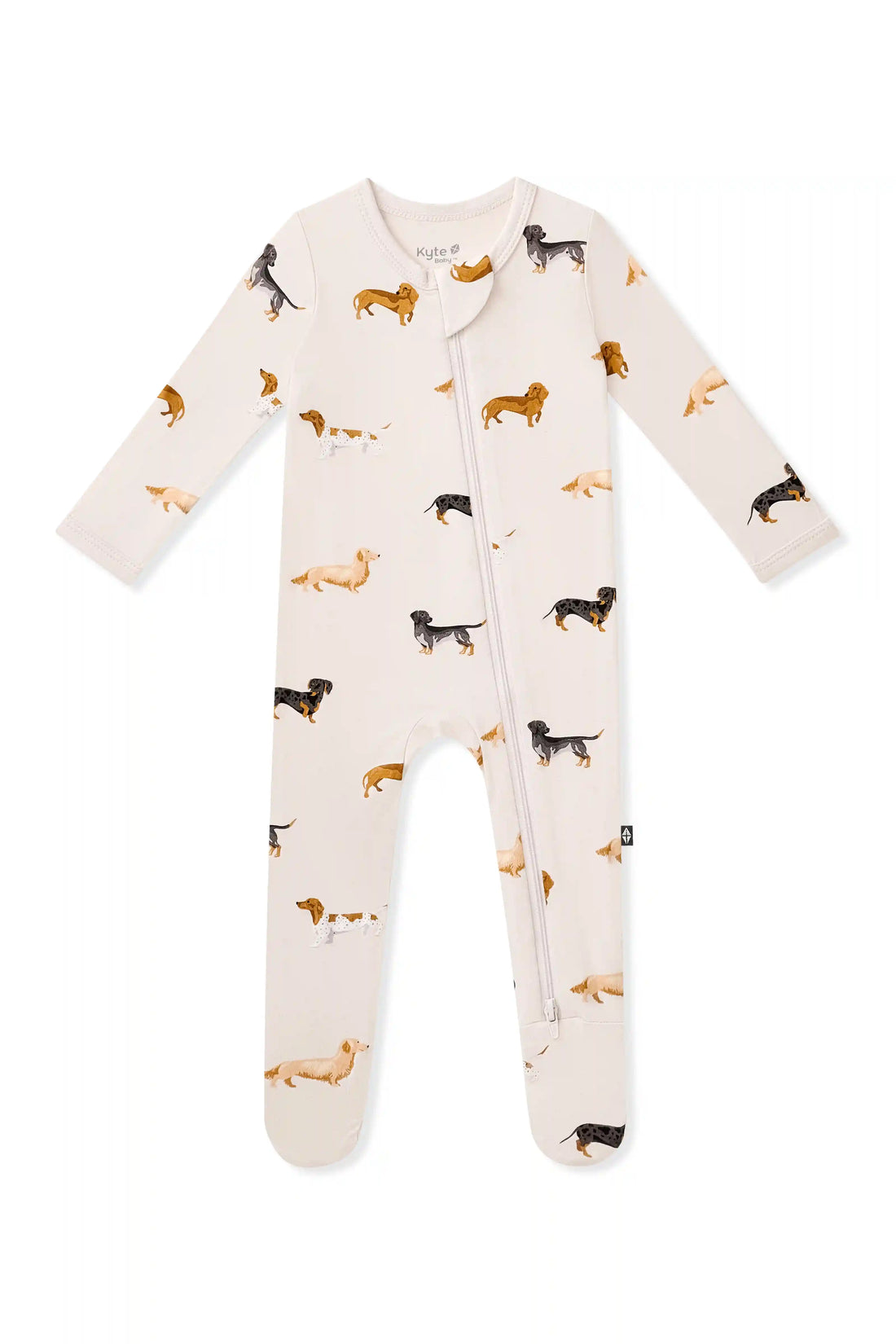 Zippered Footie in Dachshund