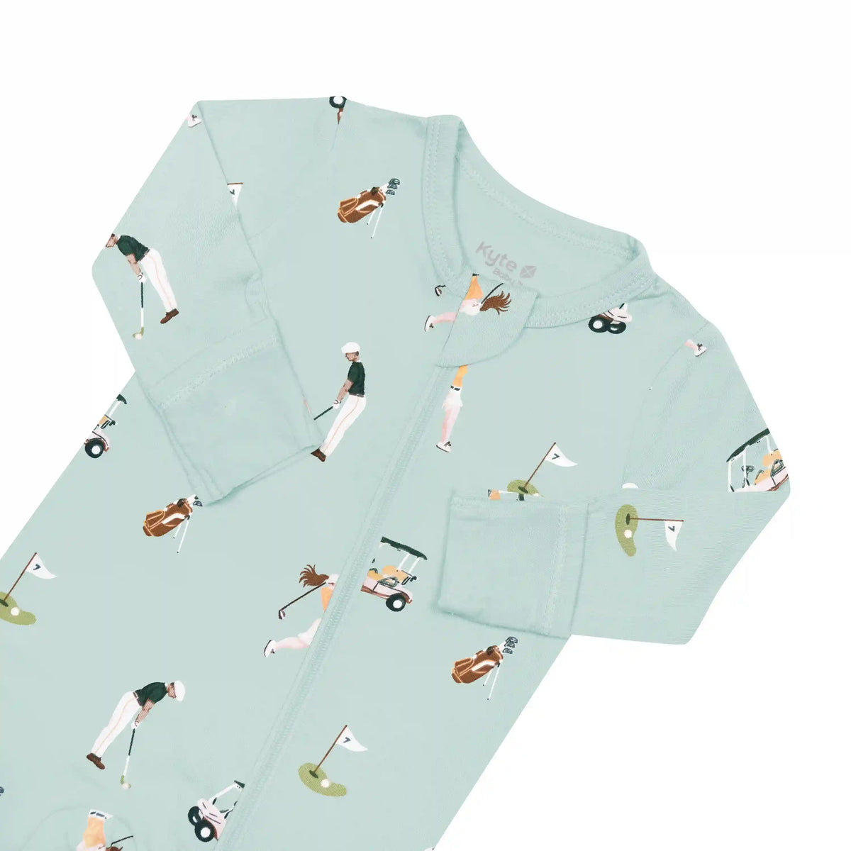 Zippered Footie in Golf