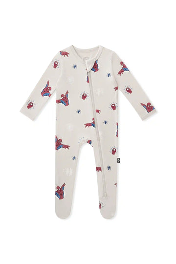Zippered Footie in Spider-Man