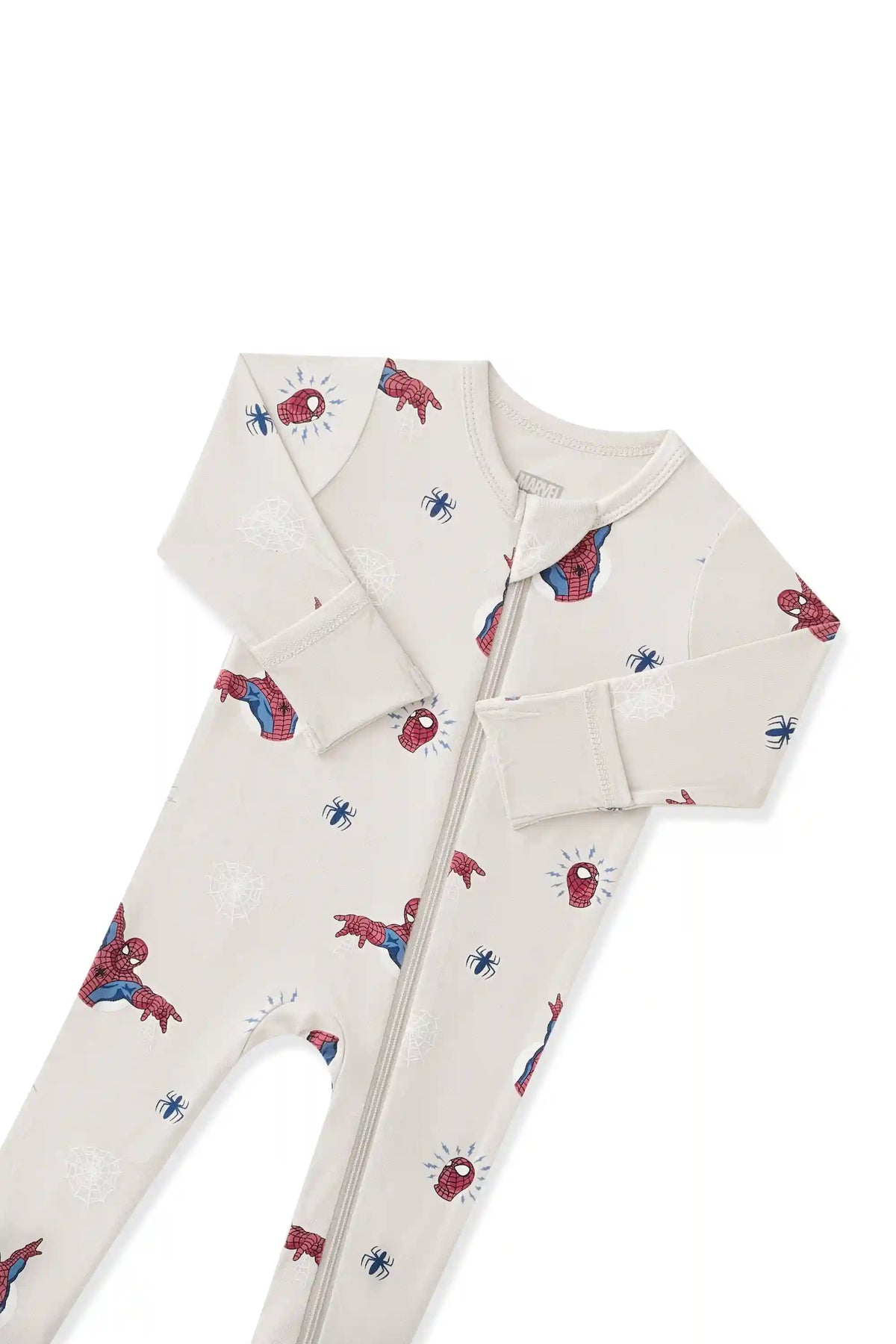 Zippered Footie in Spider-Man