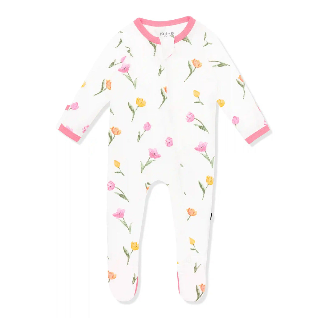 Zippered Footie in Tulip