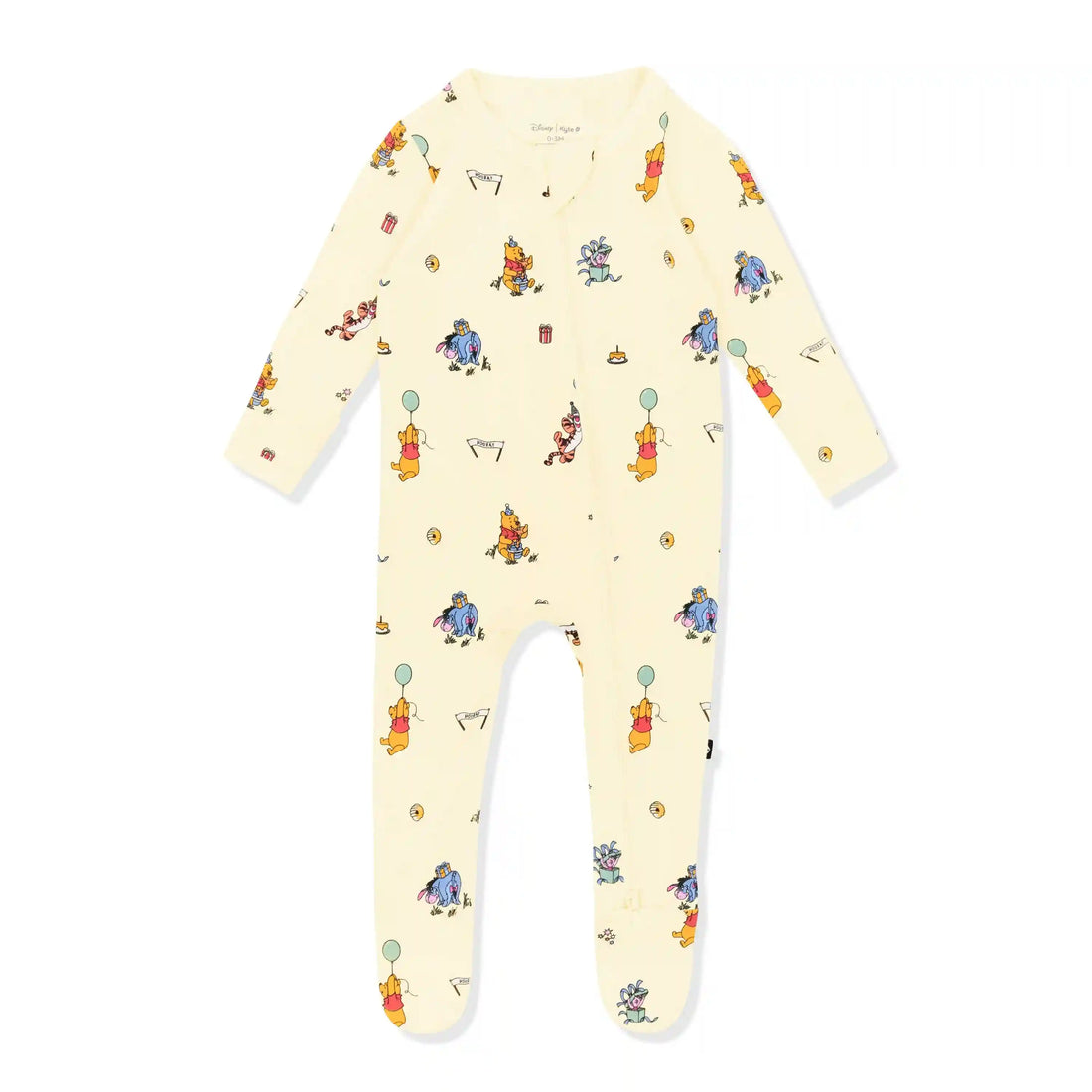 Zippered Footie in Winnie the Pooh Celebration