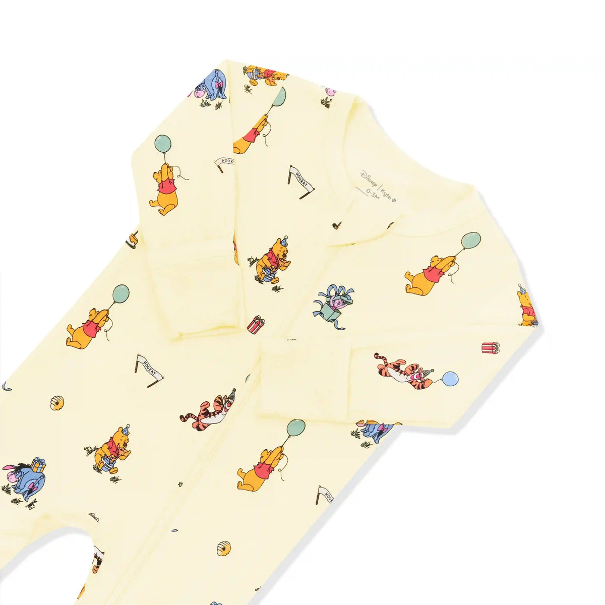 Zippered Footie in Winnie the Pooh Celebration