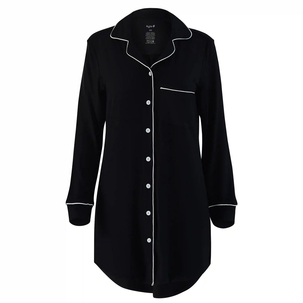 Long Sleeve Women’s Nightshirt in Midnight