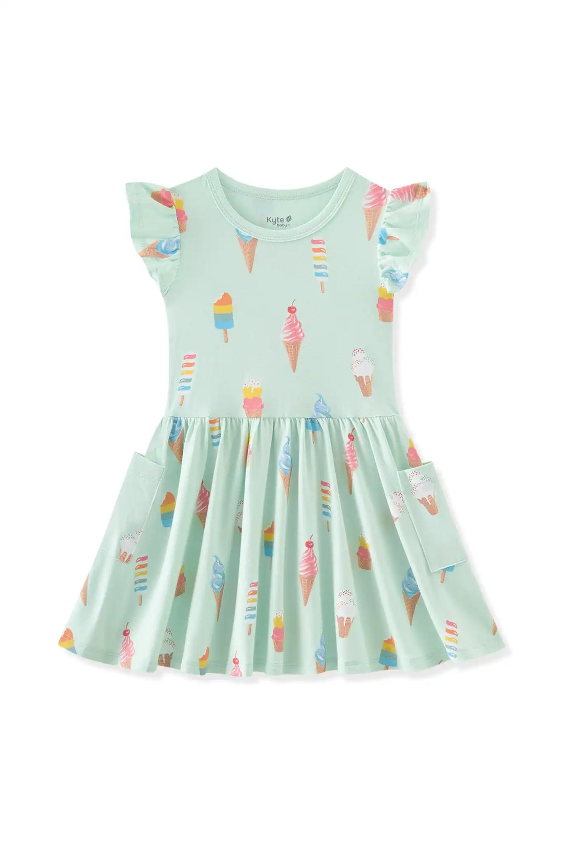 Pocket Dress in Mint Ice Cream