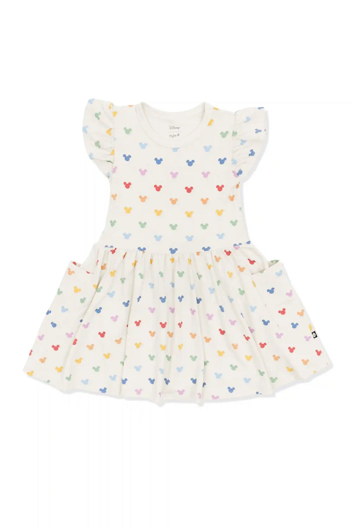 Pocket Dress in Pastel Mickey Mouse