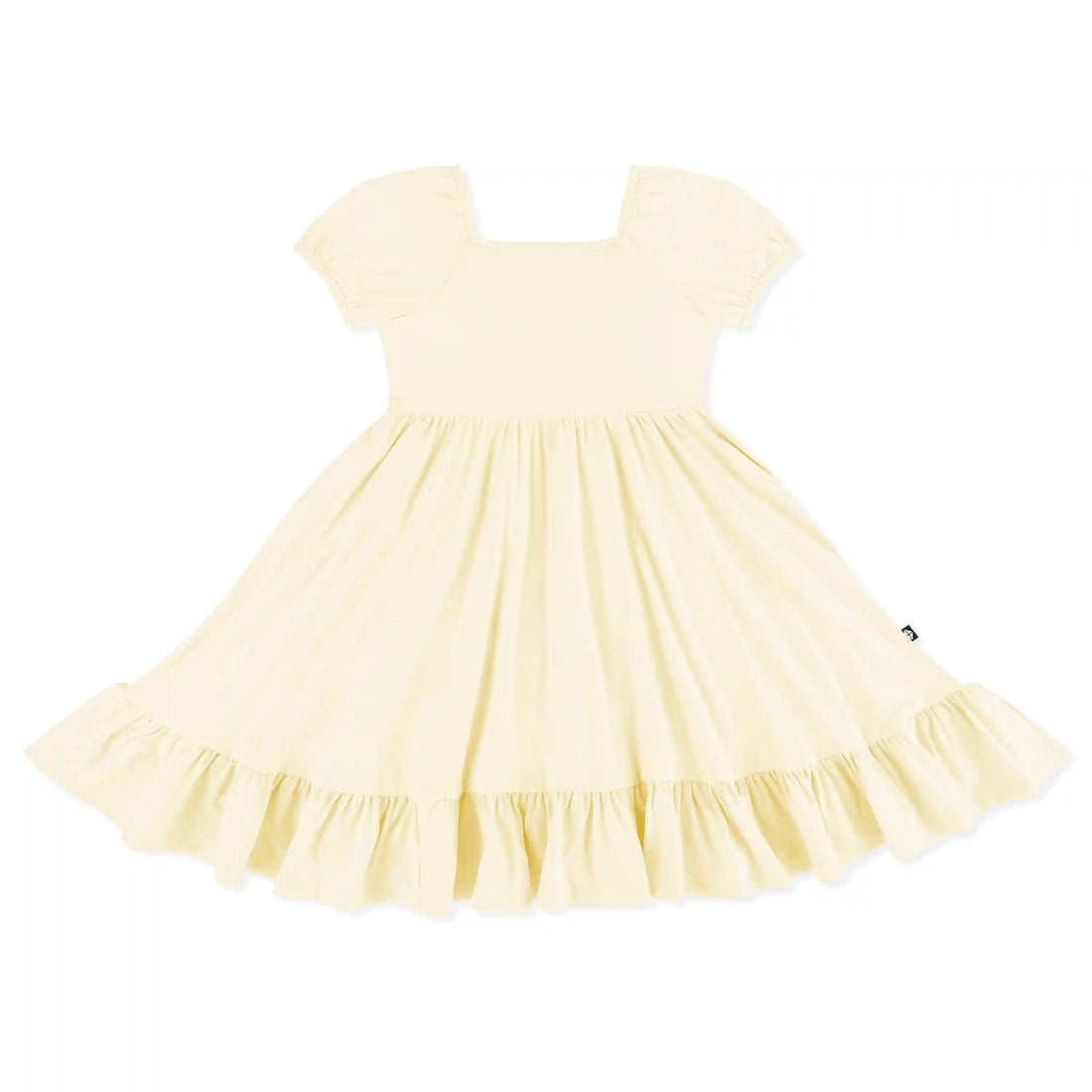 Puff Sleeve Twirl Dress in Chamomile