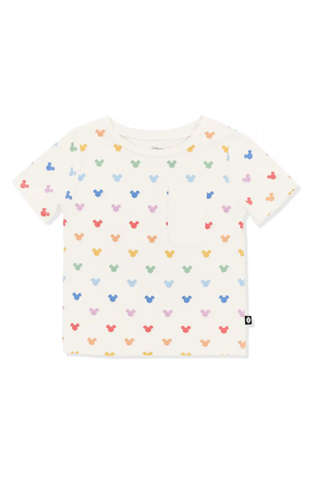 Toddler Crew Neck Tee in Pastel Mickey Mouse