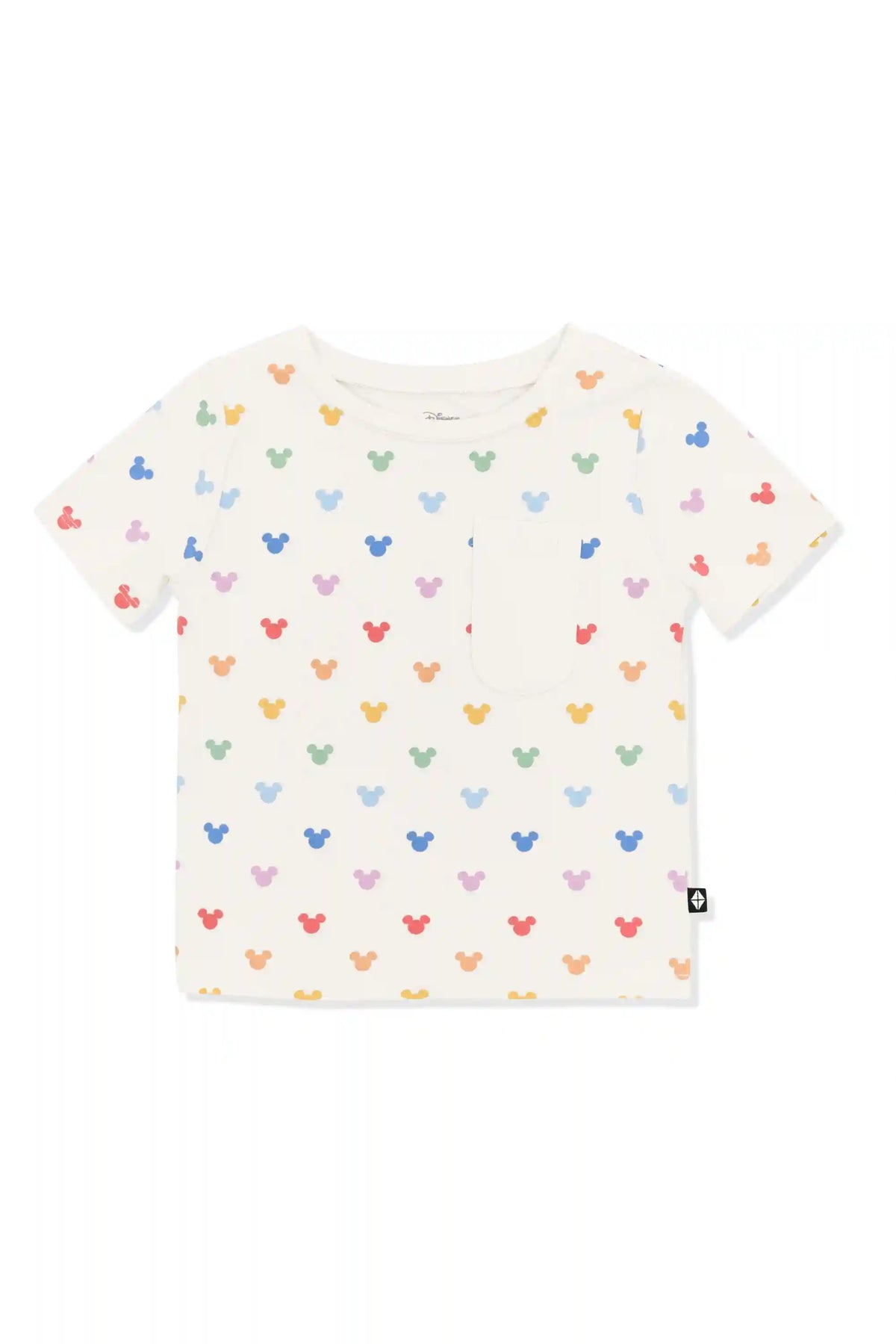 Toddler Crew Neck Tee in Pastel Mickey Mouse