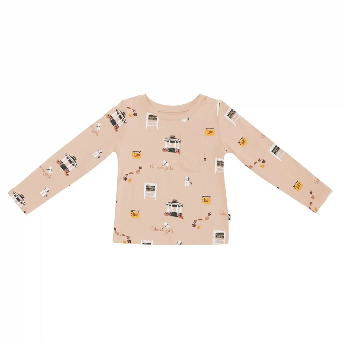Long Sleeve Toddler Crew Neck Tee in Gilmore Girls