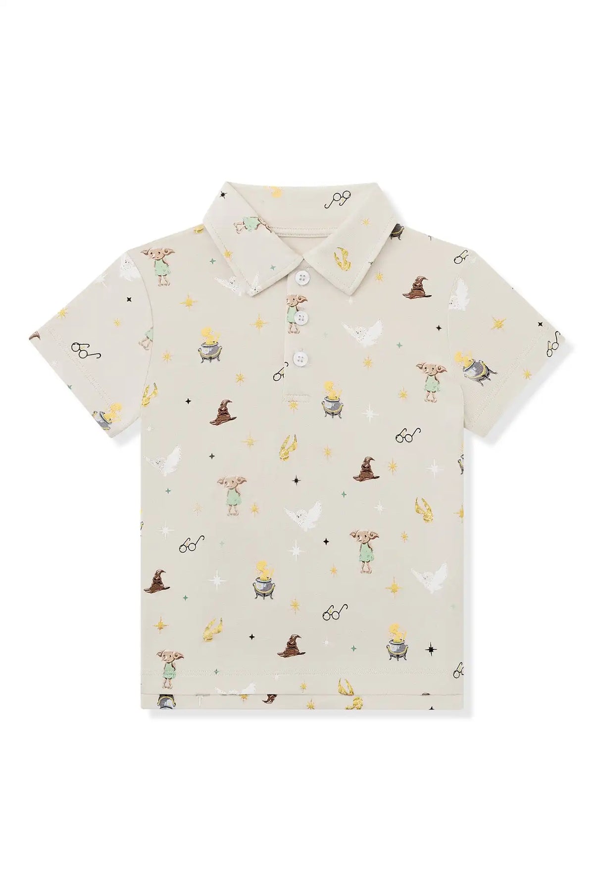 Toddler Short Sleeve Polo in Starry Icon