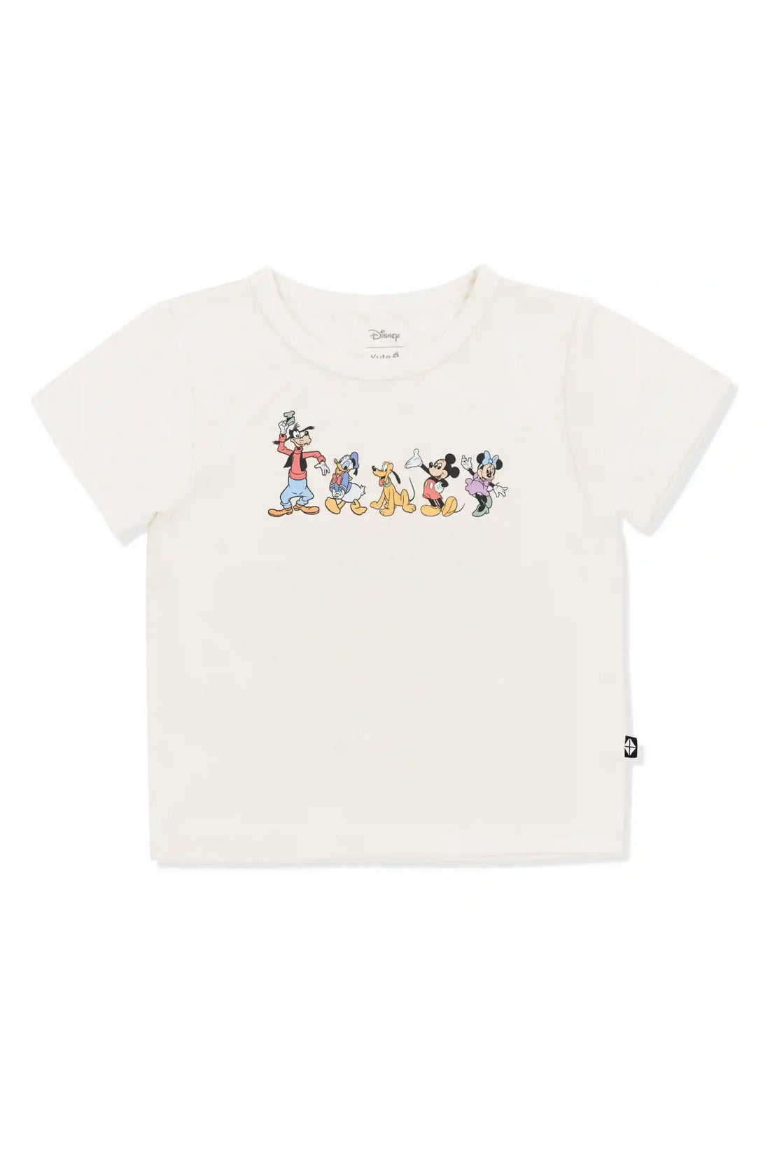 Toddler Basic Tee in Mickey and Friends on Ecru