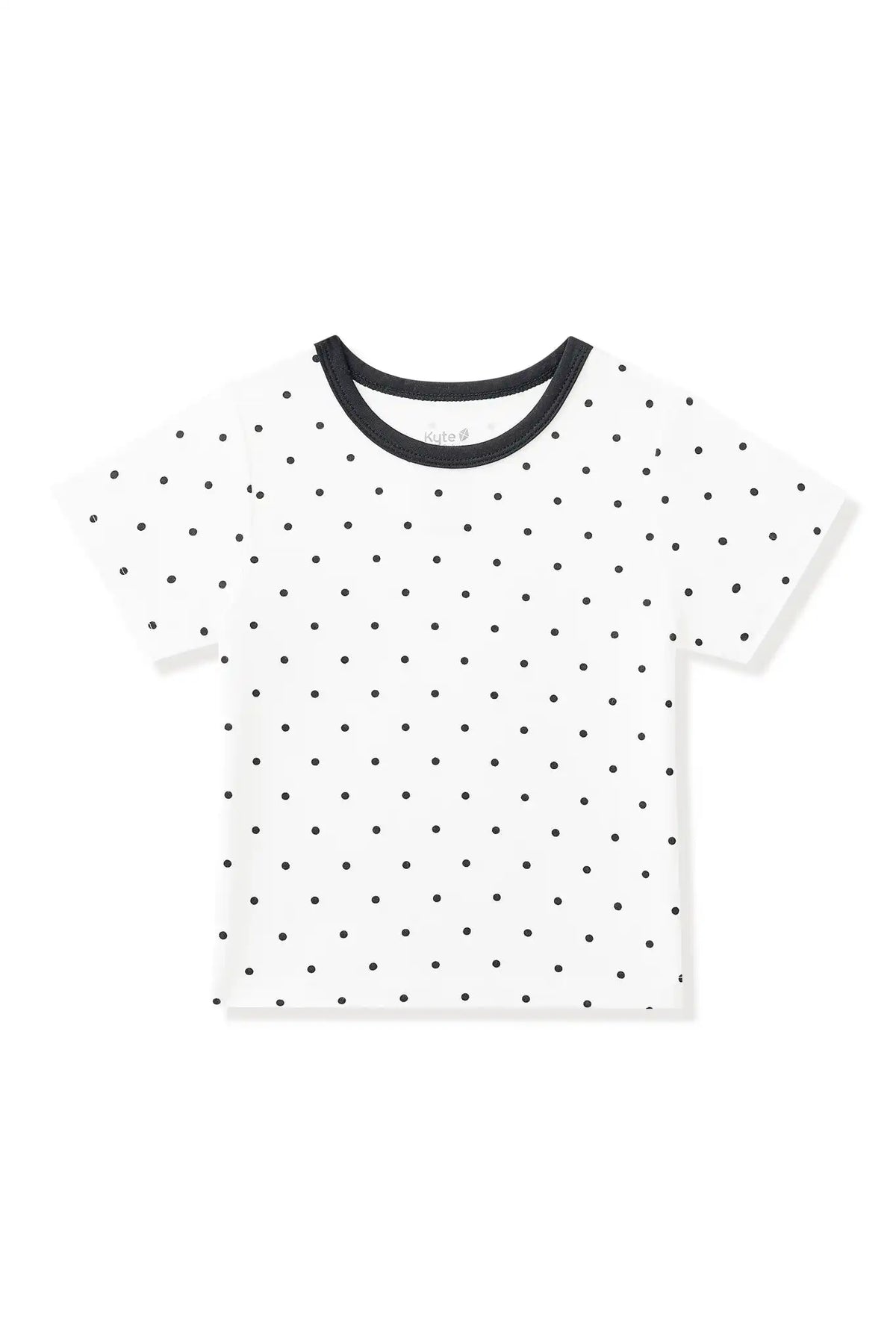 Toddler Basic Tee in Midnight Polka Dot