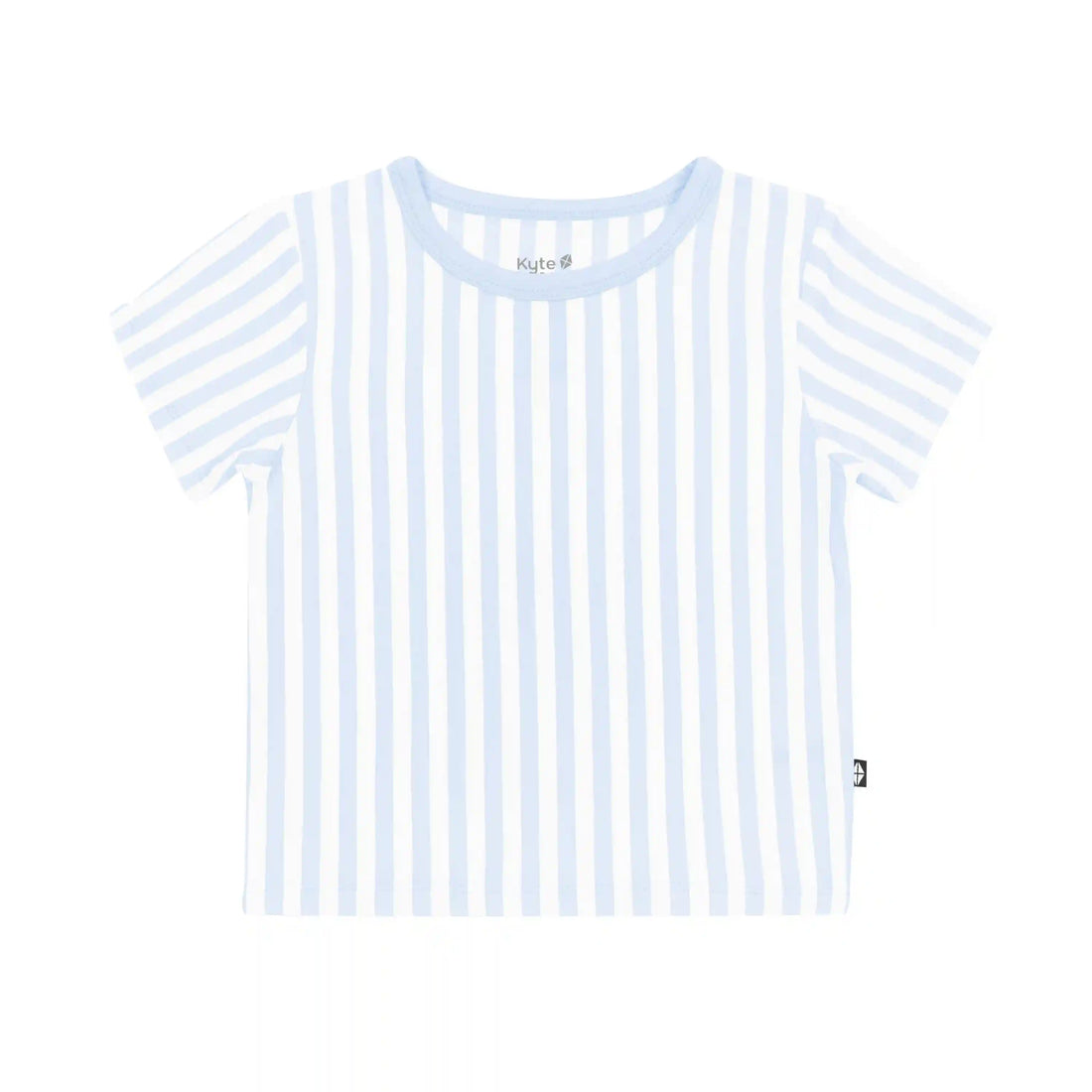 Toddler Basic Tee in Small Mist Stripe