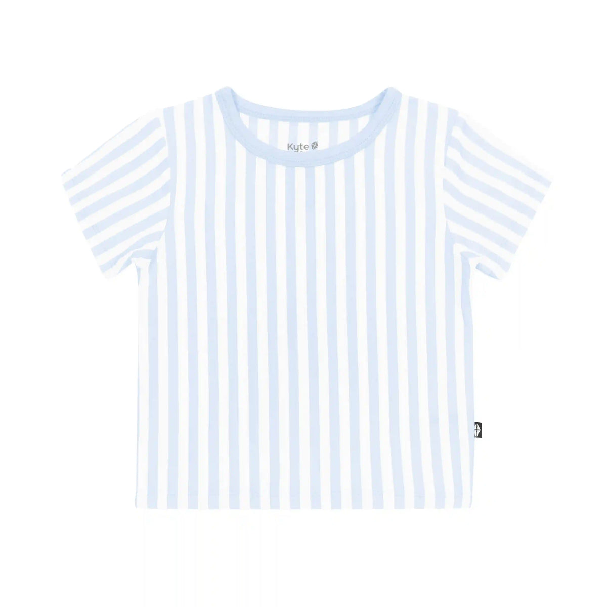 Toddler Basic Tee in Small Mist Stripe
