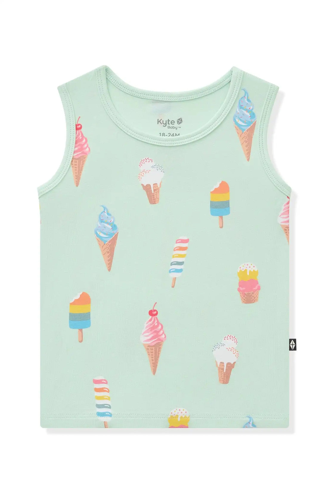 Toddler Tank Top in Mint Ice Cream