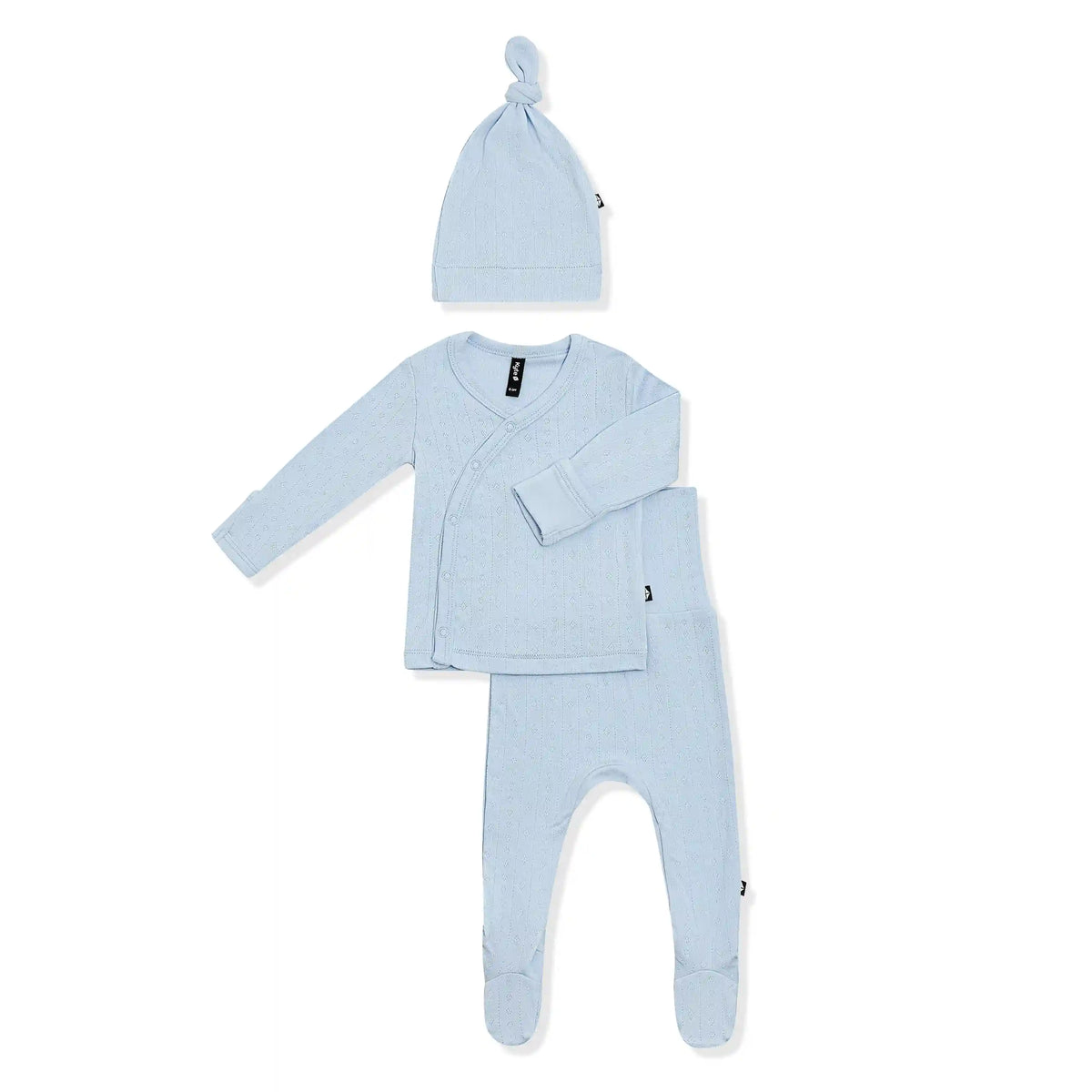 Pointelle Take Me Home Set with Cap in Breeze