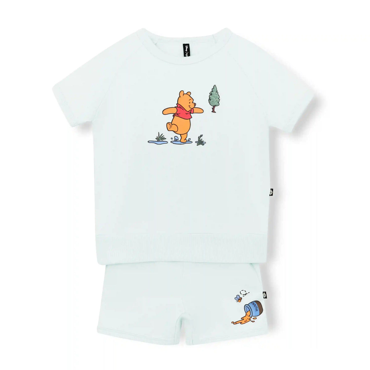 Short Sleeve Jogger Set in Winnie the Pooh on Dew