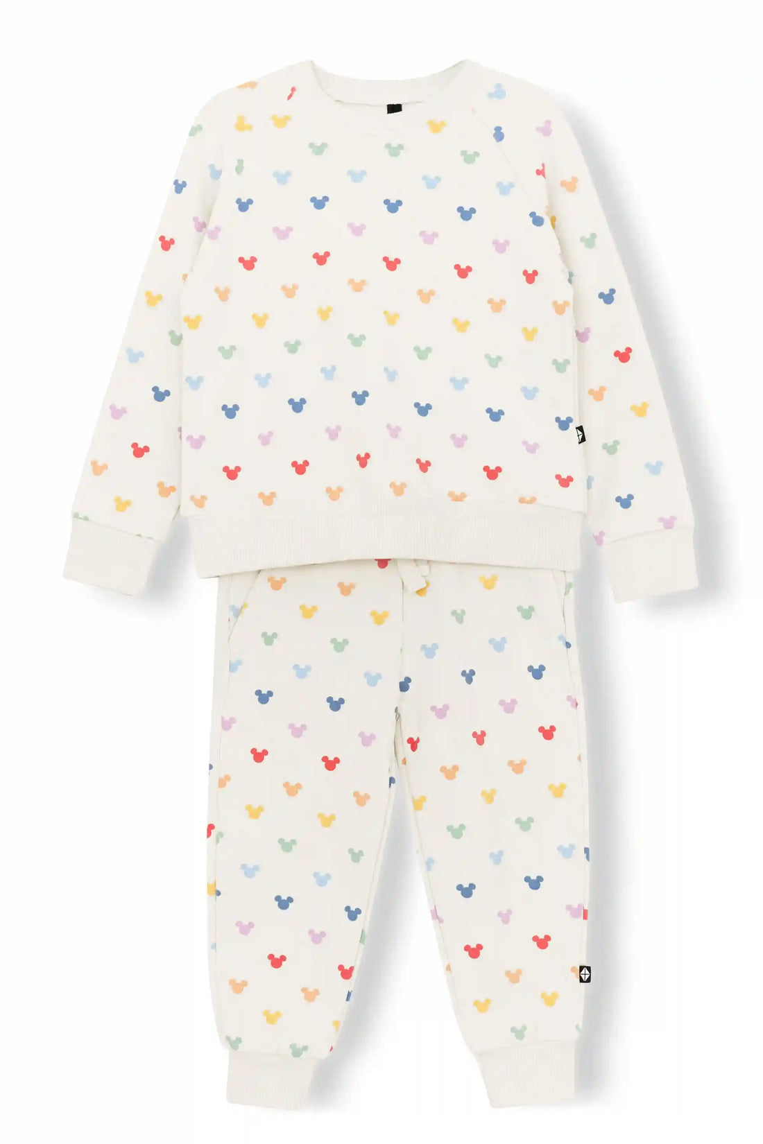 Long Sleeve Jogger Set in Pastel Mickey Mouse