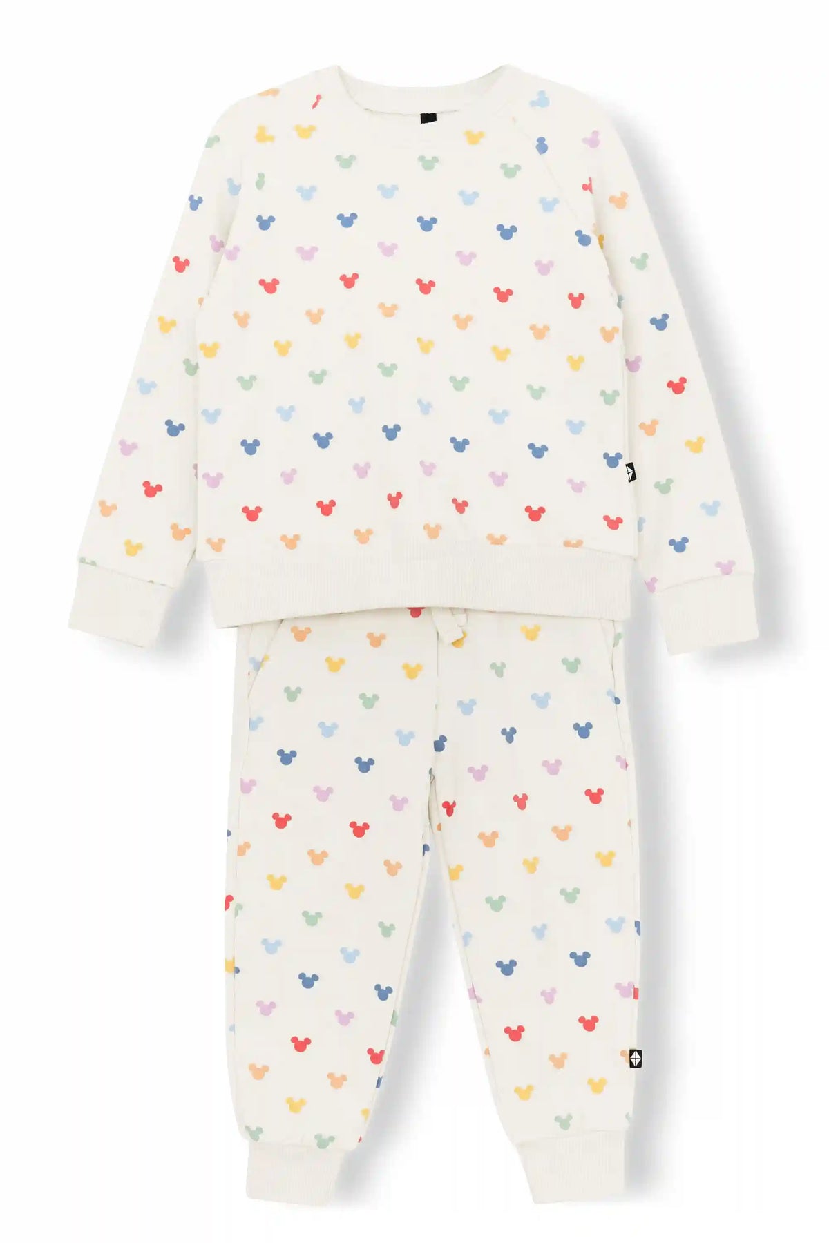 Long Sleeve Jogger Set in Pastel Mickey Mouse