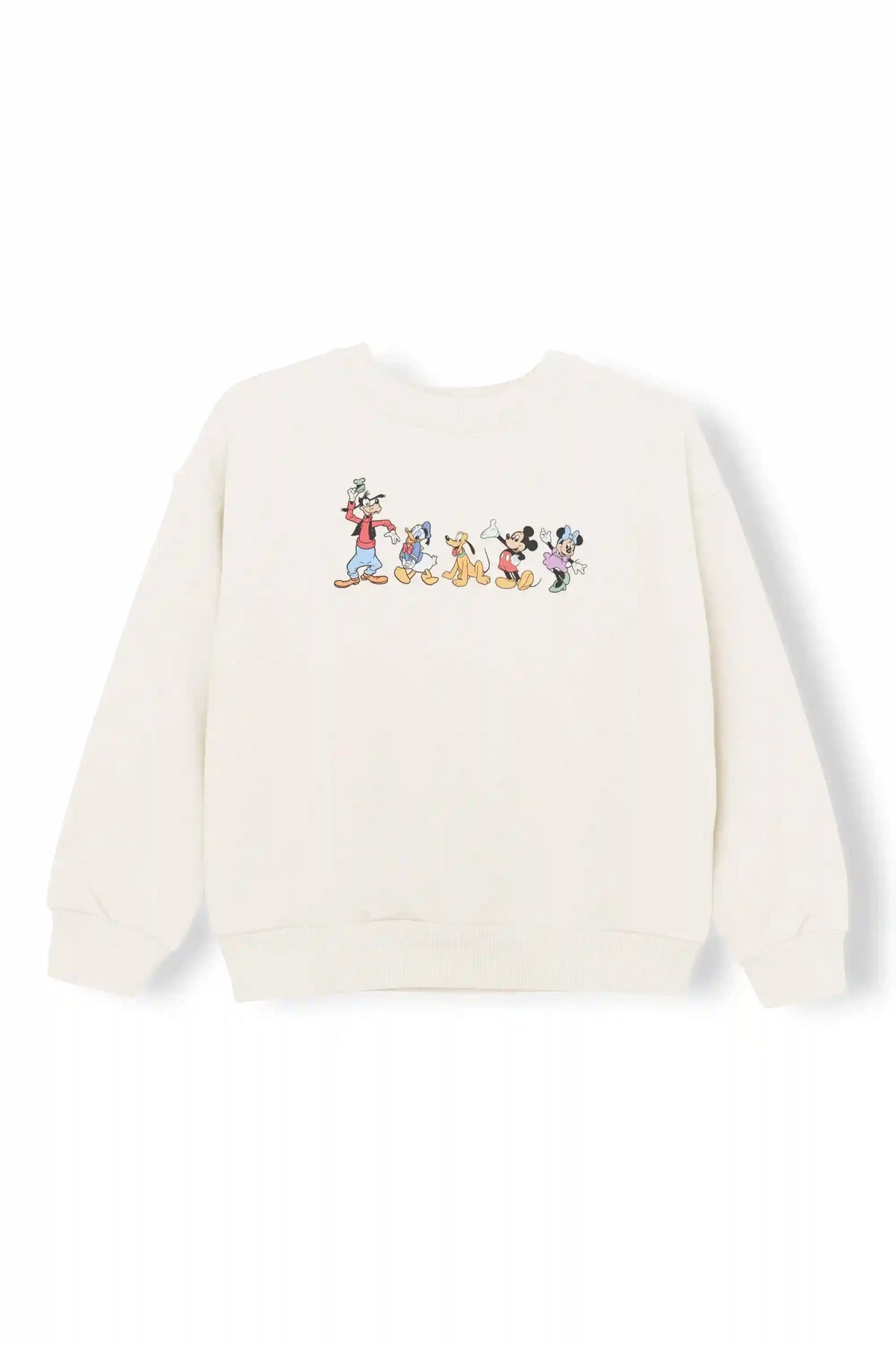 Sweatshirt in Mickey and Friends on Ecru
