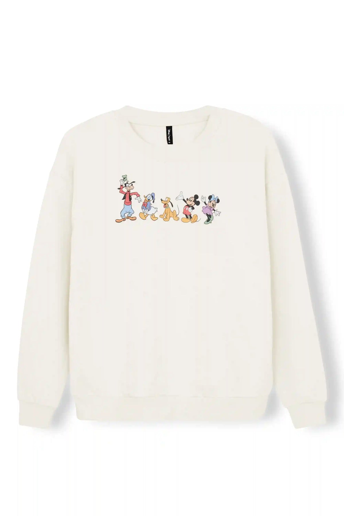 Women's Sweatshirt in Mickey and Friends on Ecru