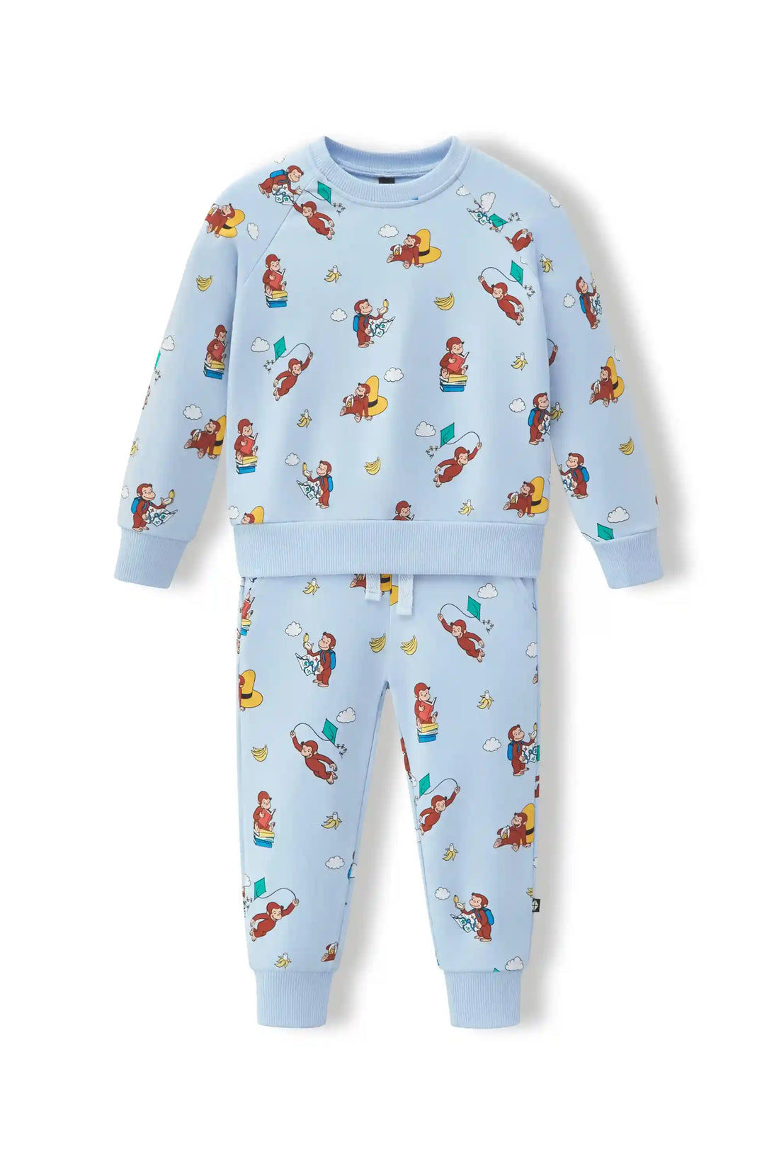 Long Sleeve Jogger Set in Curious George