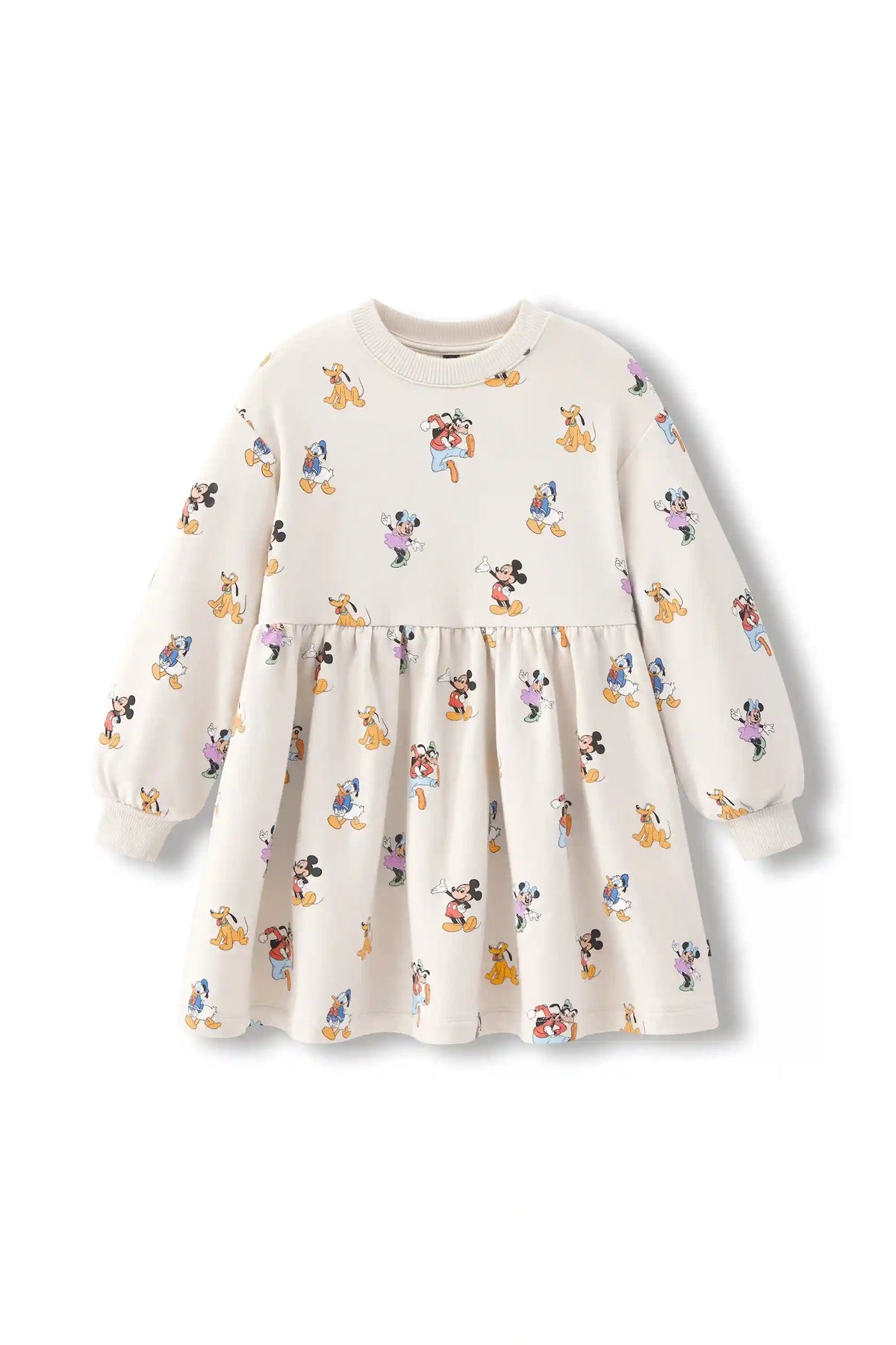 Long Sleeve Skater Dress in Mickey Mouse and Friends