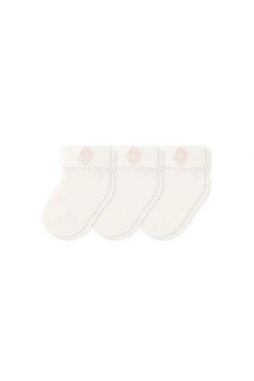 Baby 3-Pack Socks in Cloud