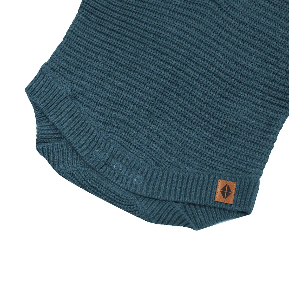 Chunky Knit Romper in Atlantic