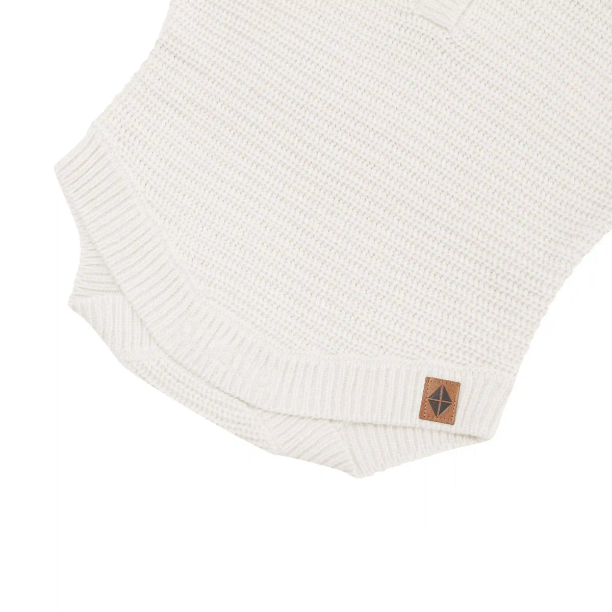 Chunky Knit Romper in Oat