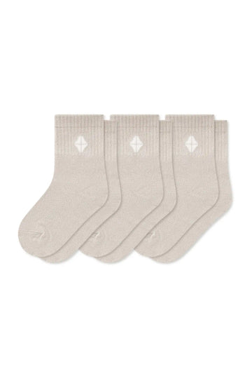 Crew Socks Combo 3-Pack in Oat