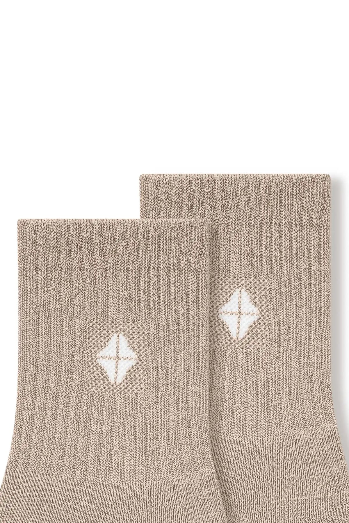 Adult Crew Socks in Bisque