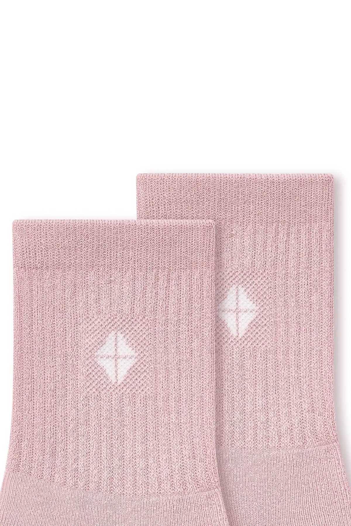 Adult Crew Socks in Blush