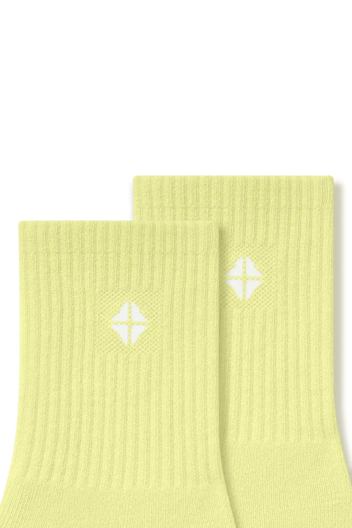 Adult Crew Socks in Citron