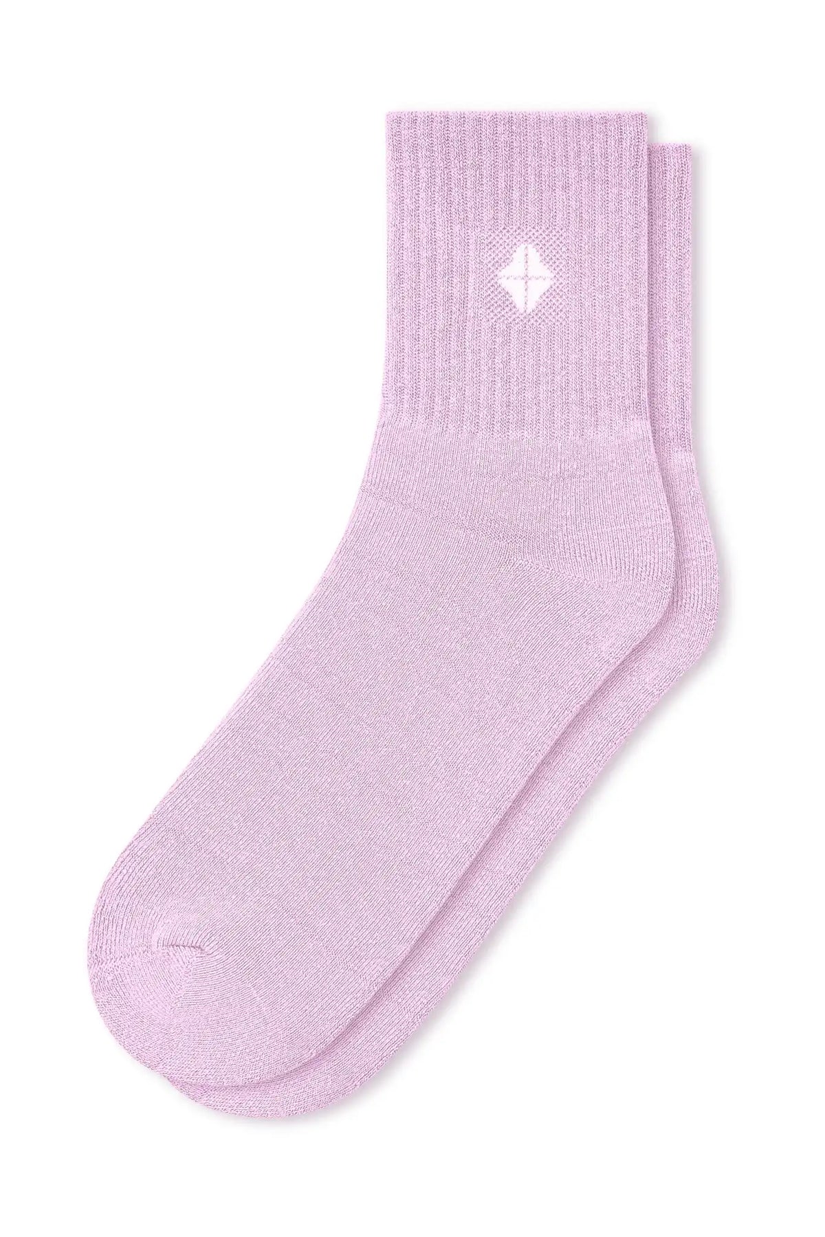 Adult Crew Socks in Thistle