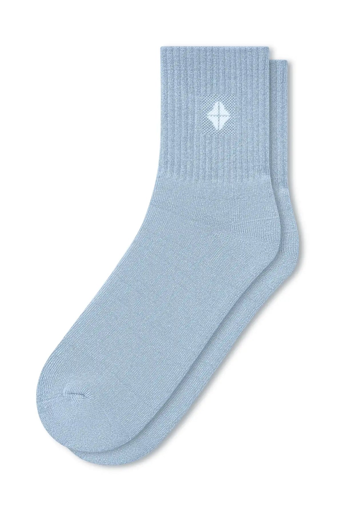 Adult Crew Socks in Breeze