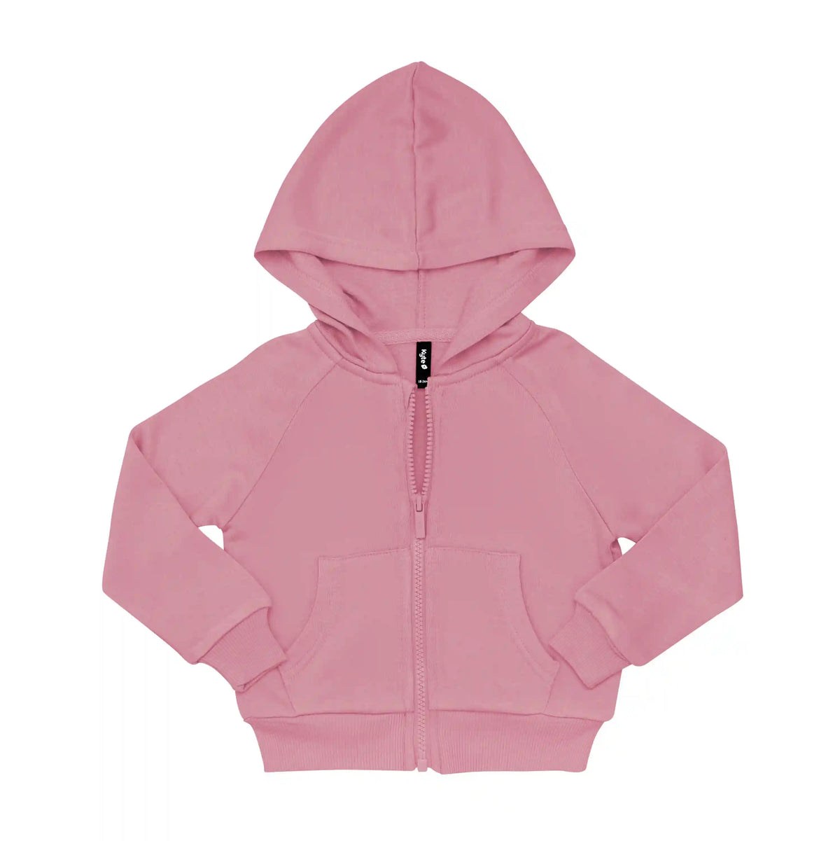 Fleece Zip Up Hoodie in Apple Blossom