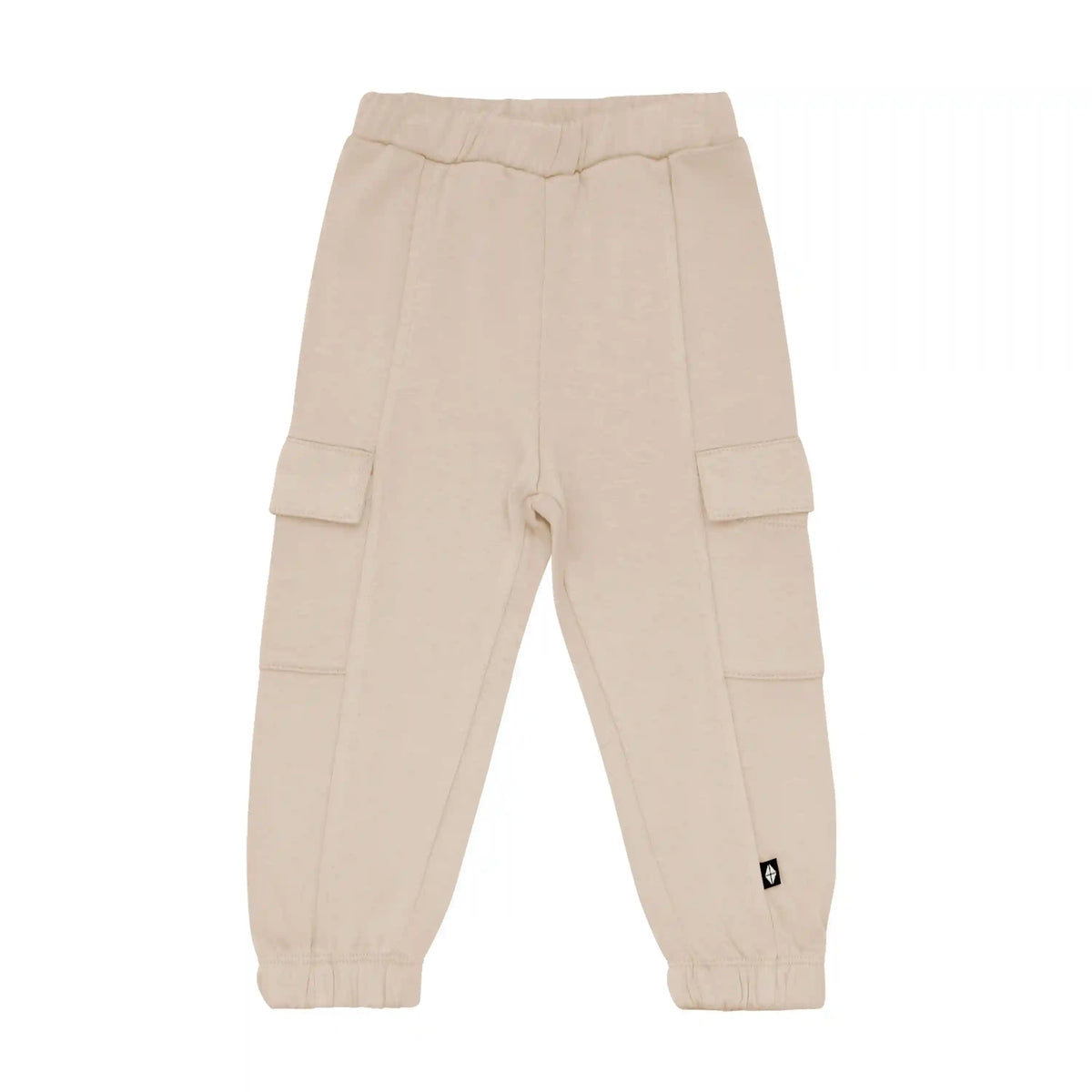 Fleece Cargo Pants in Almond