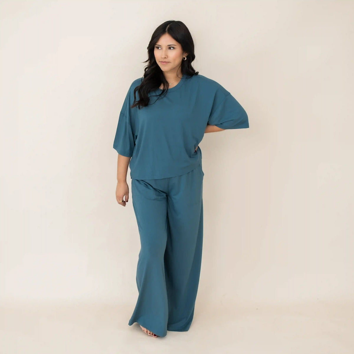 Women's Wide Leg Pant in Atlantic