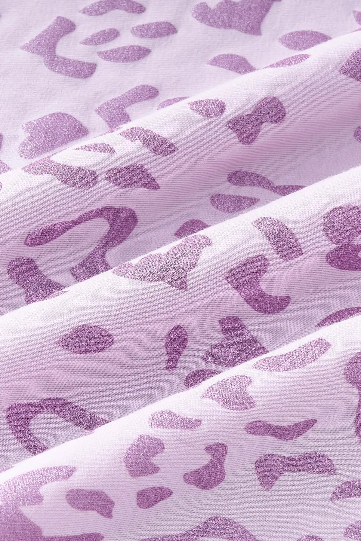 Twin Sheet in Thistle Leopard